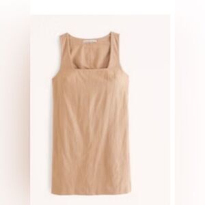 Abercrombie & fitch linen square neck dress
